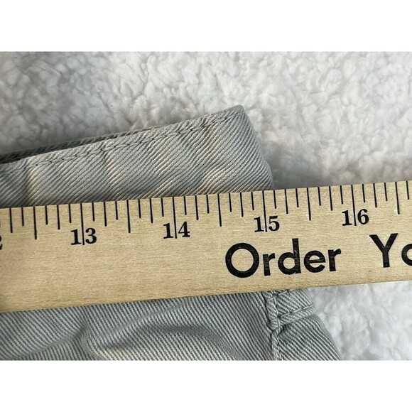 Free People Shorts Womens Sz 29 Cutoff Raw Hem Blue Gray Festival Daisy Duke Y2K - Picture 5 of 9